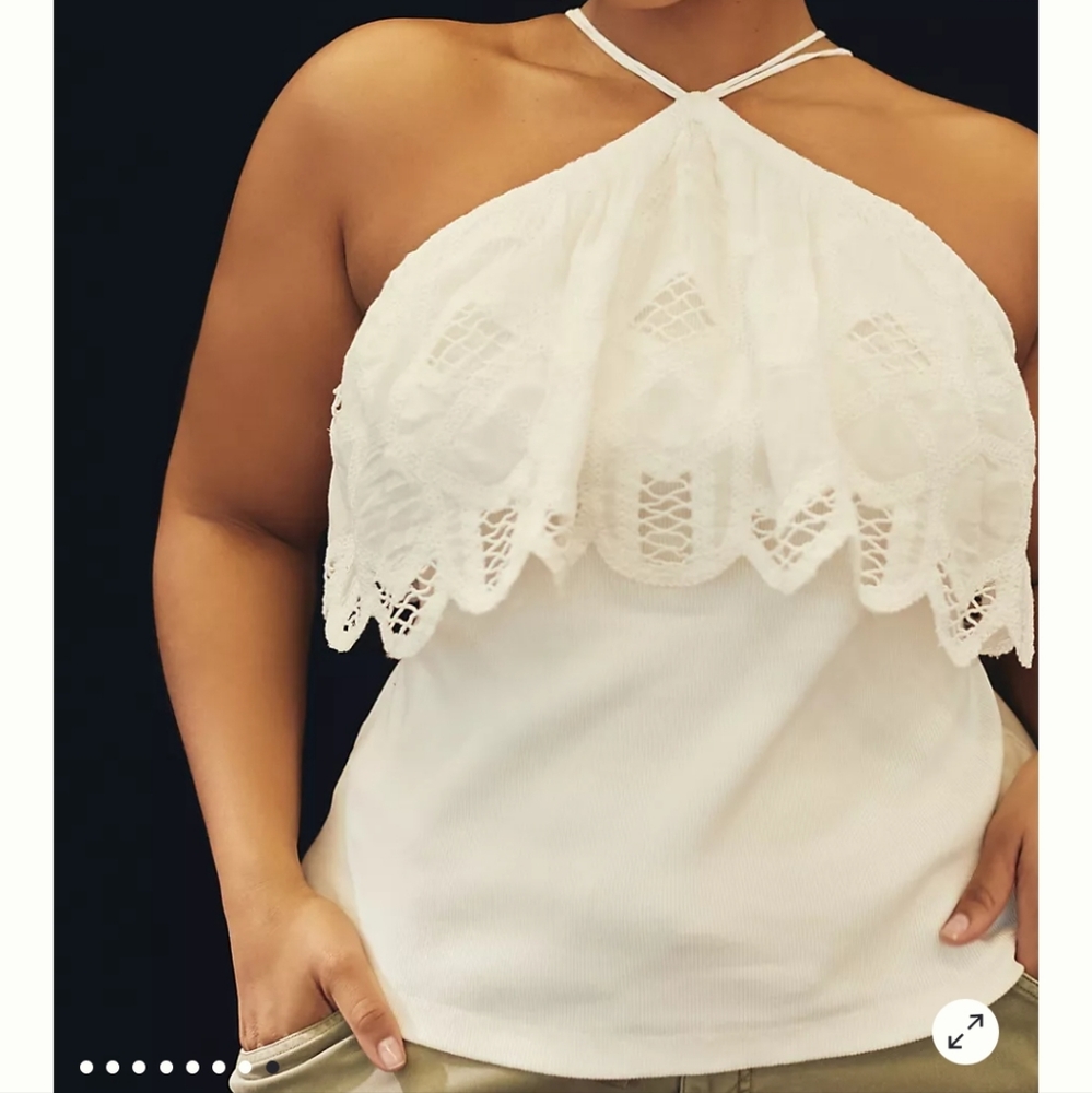 Anthropologie Ruffle Tank - Picture 2 of 8